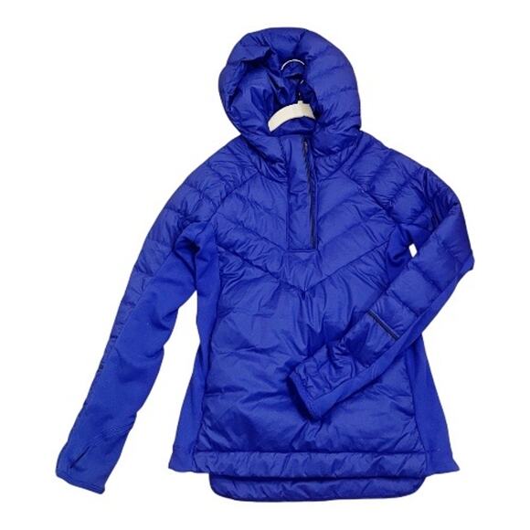 Ivivva by Lululemon Girls Up to Snow Good Down Jacket Blue Size 12 - Picture 1 of 9